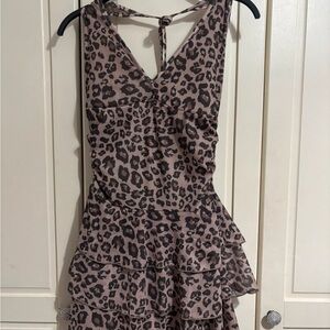 Leopard Print Sleeveless Dress